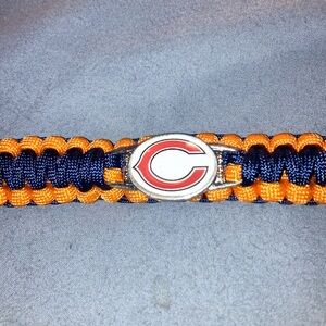 Chicago Bears Paracord Bracelet with orange 'C' Logo